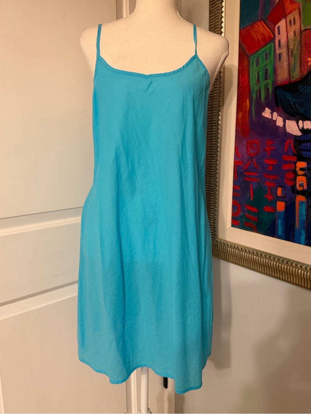 NWT Jade by Johnny Was Turquoise Long Sleeve Wrap-Front Midi Dress - Picture 12 of 13